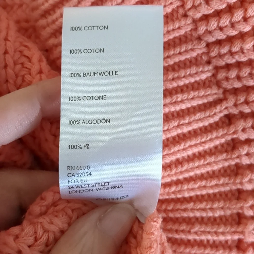 Anthropologie Maeve cotton sweater Sz L - Picture 5 of 5